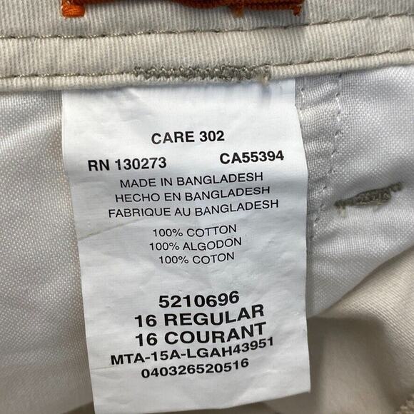 Lee Cargo Shorts Youth 16 Reg Loose Khaki Tan Adjustable Waist Belt Pockets NEW - Picture 3 of 14